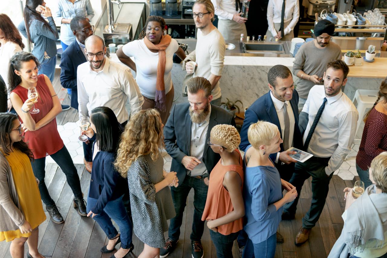 People at event