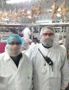 Minister Meyer and Martin Minnie Head of Production at Elgin Free Range Chickens